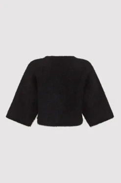 St. Agni Alpaca Cropped Tee - Black