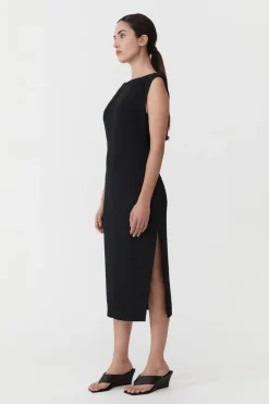 St. Agni Arc Cut Out Dress - Black