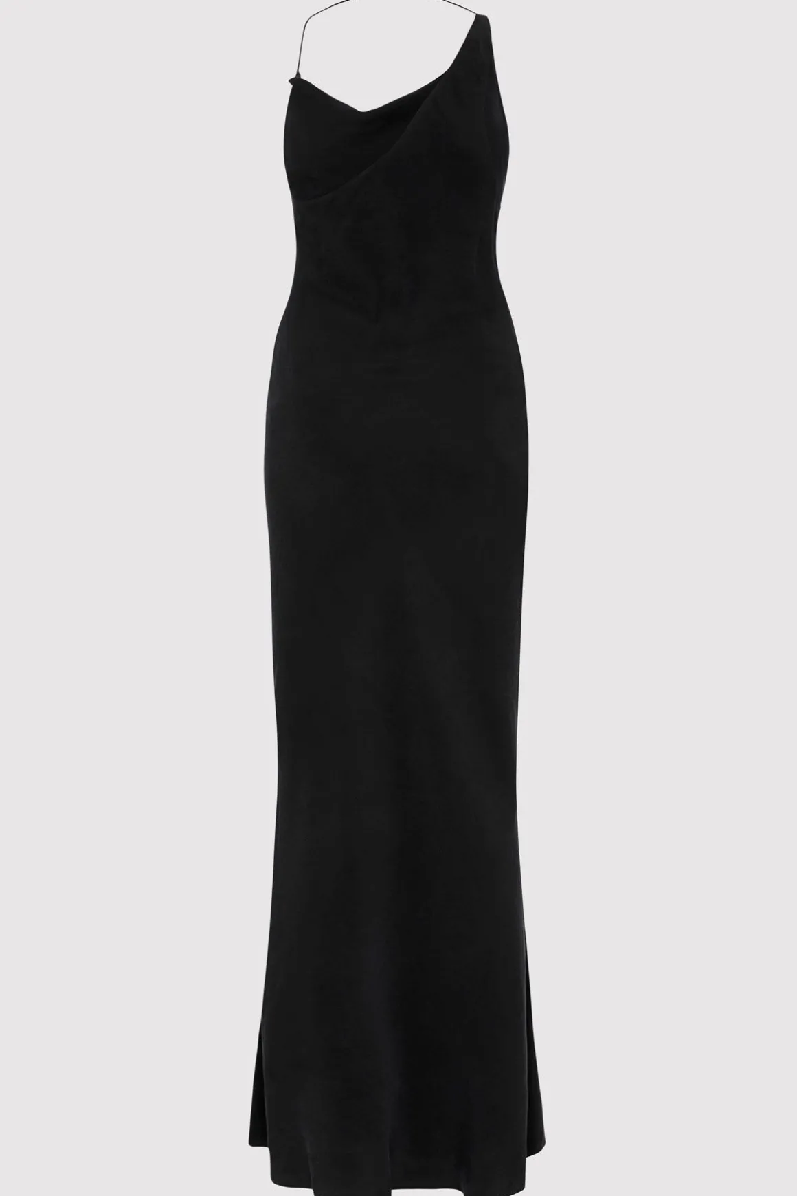 St. Agni Asymm Drape Maxi Dress - Washed Black
