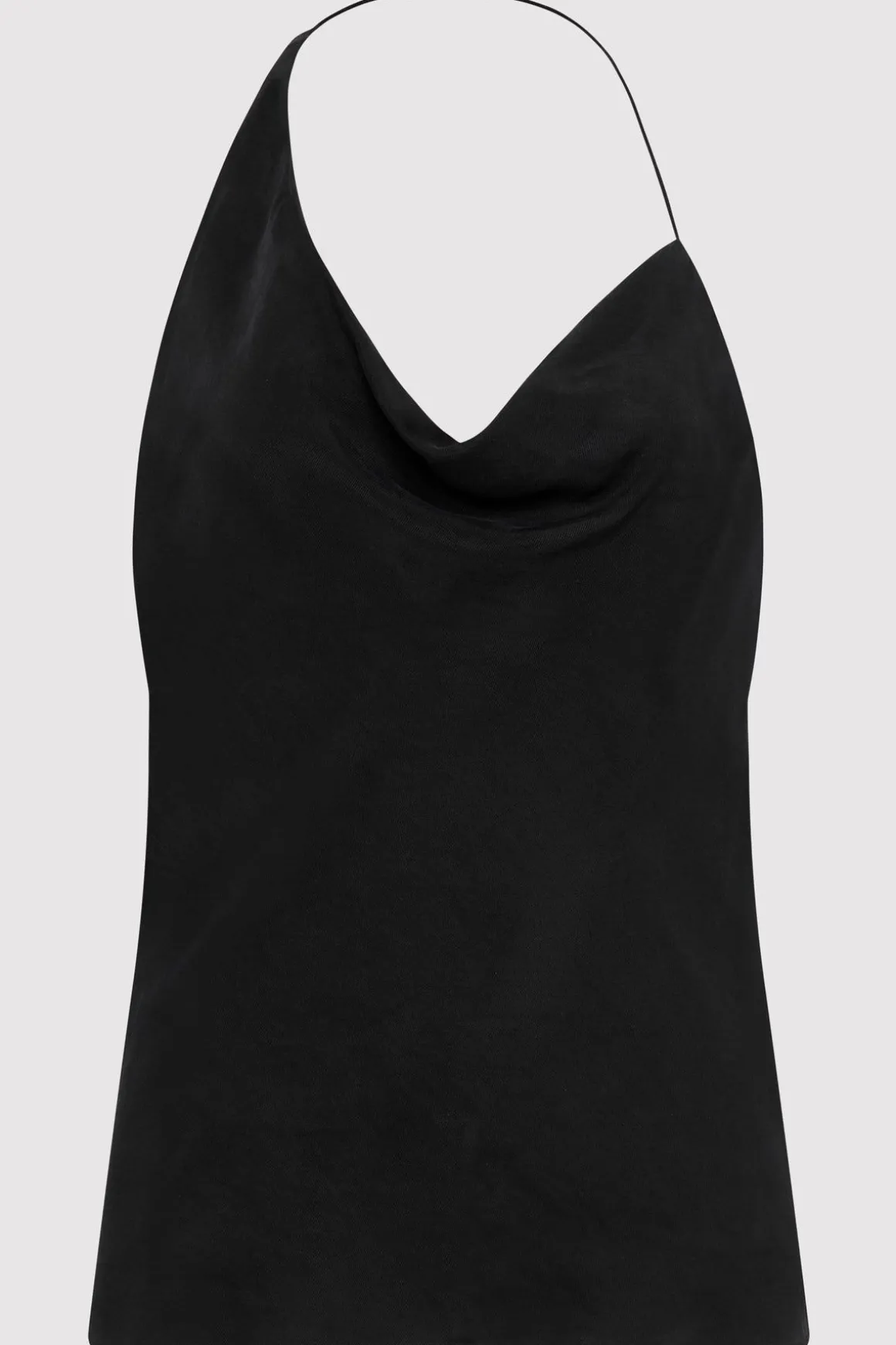 St. Agni Asymm Drape Top - Washed Black