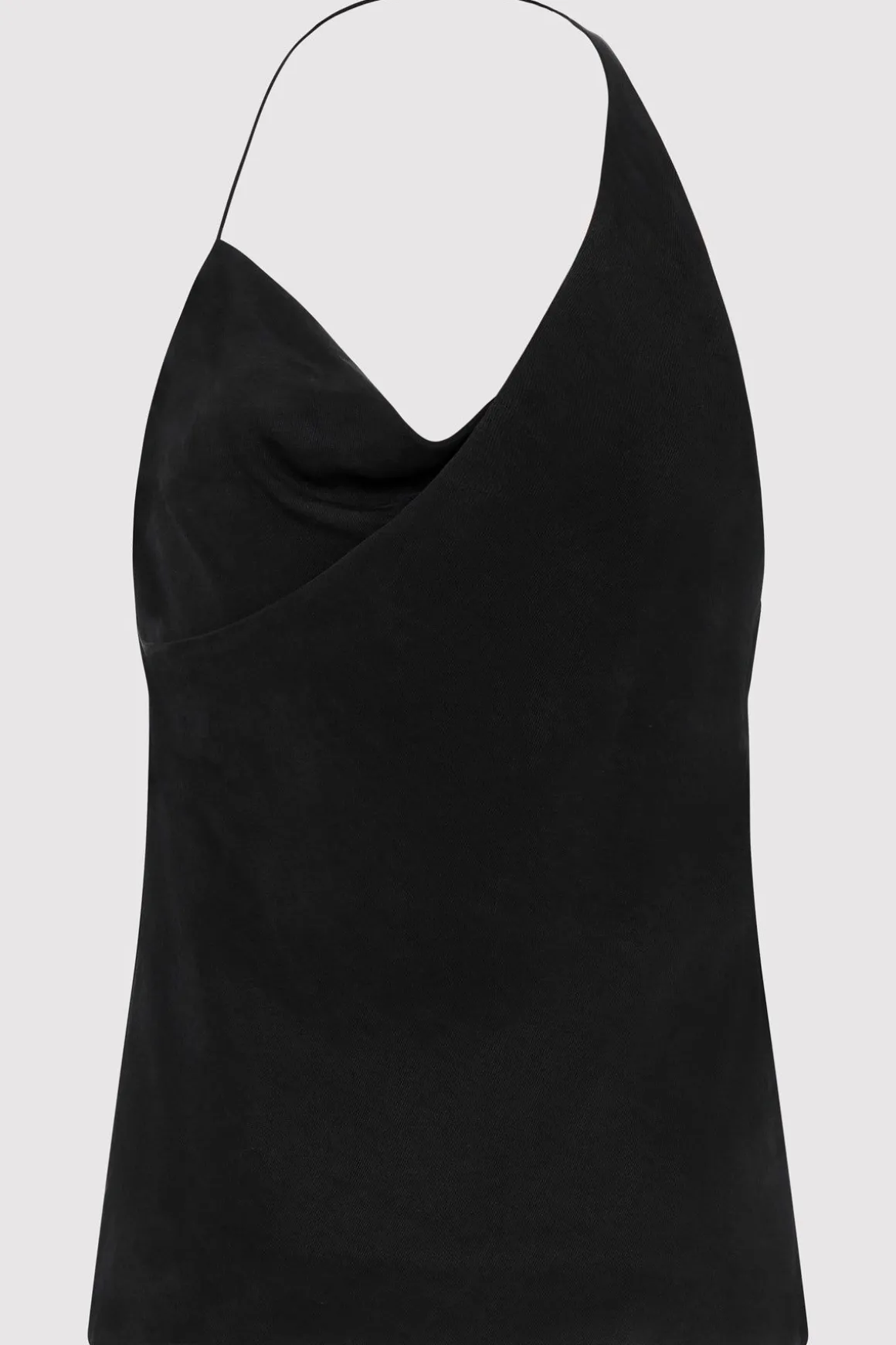 St. Agni Asymm Drape Top - Washed Black