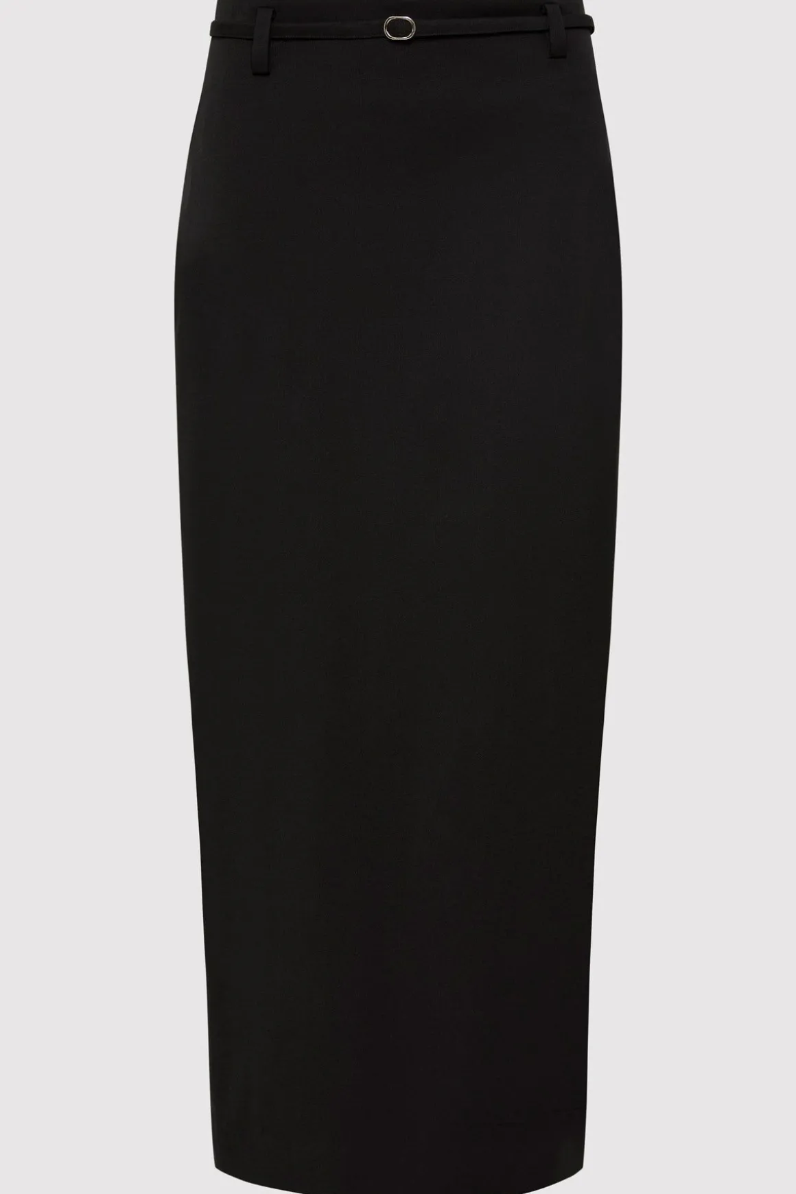 St. Agni Belted Pencil Skirt - Black