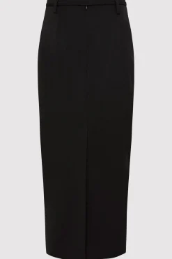 St. Agni Belted Pencil Skirt - Black