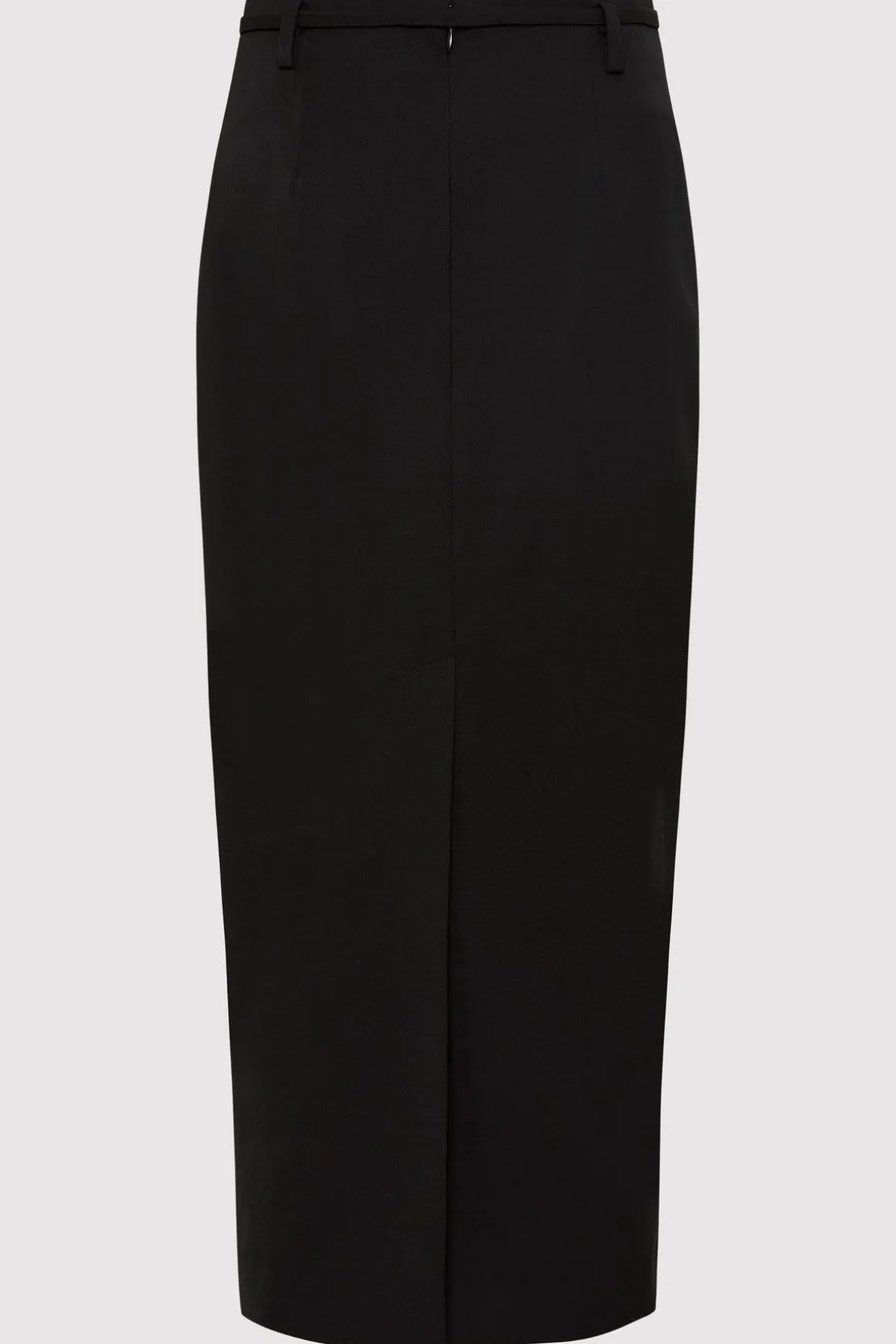 St. Agni Belted Pencil Skirt - Black