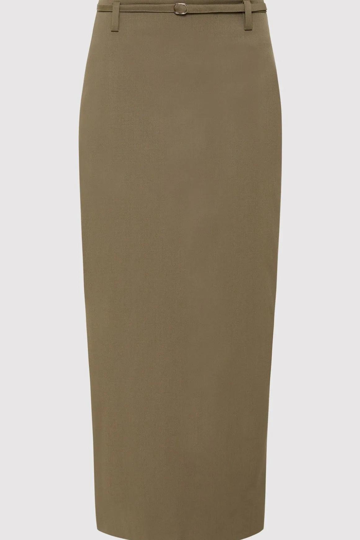 St. Agni Belted Pencil Skirt - Kelp