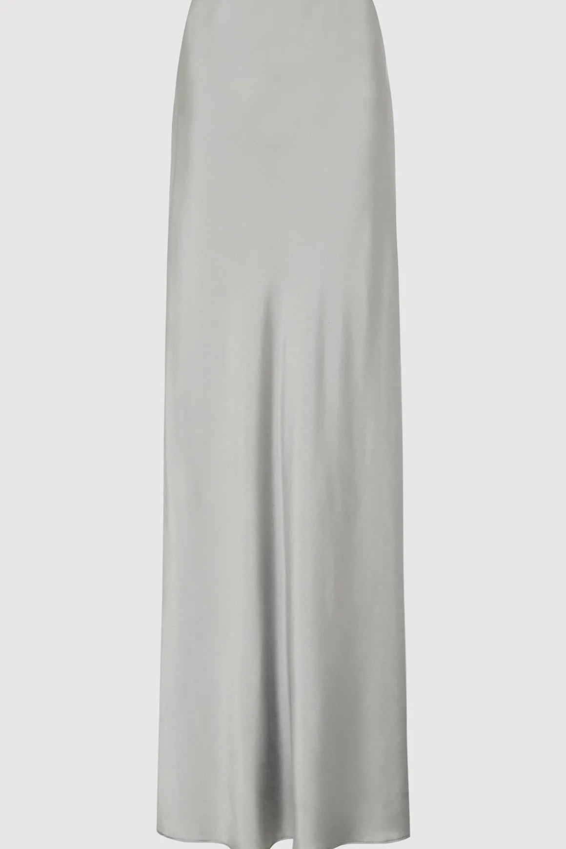 St. Agni Bias Slip Skirt - Silver