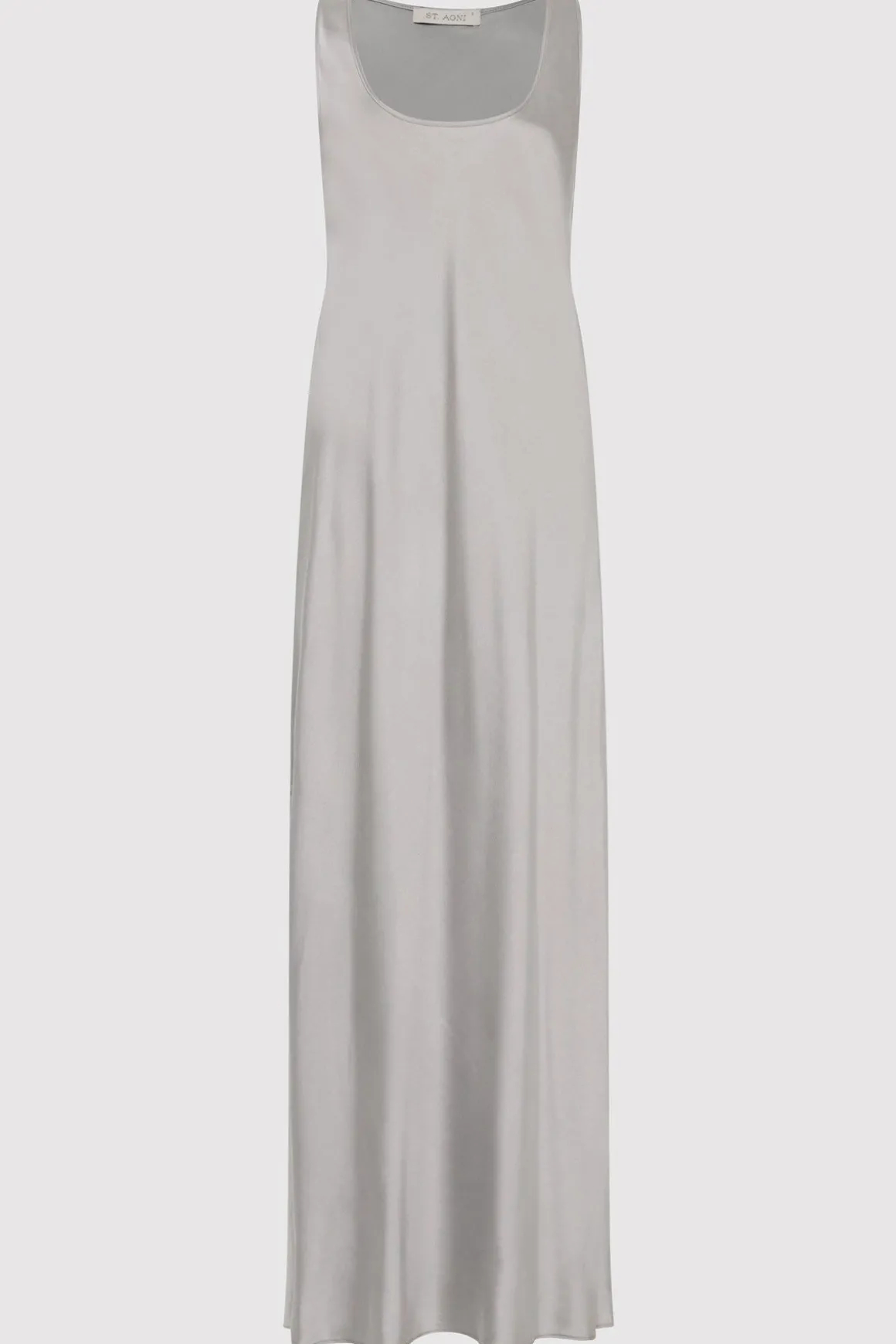 St. Agni Bias Tank Dress - Silver