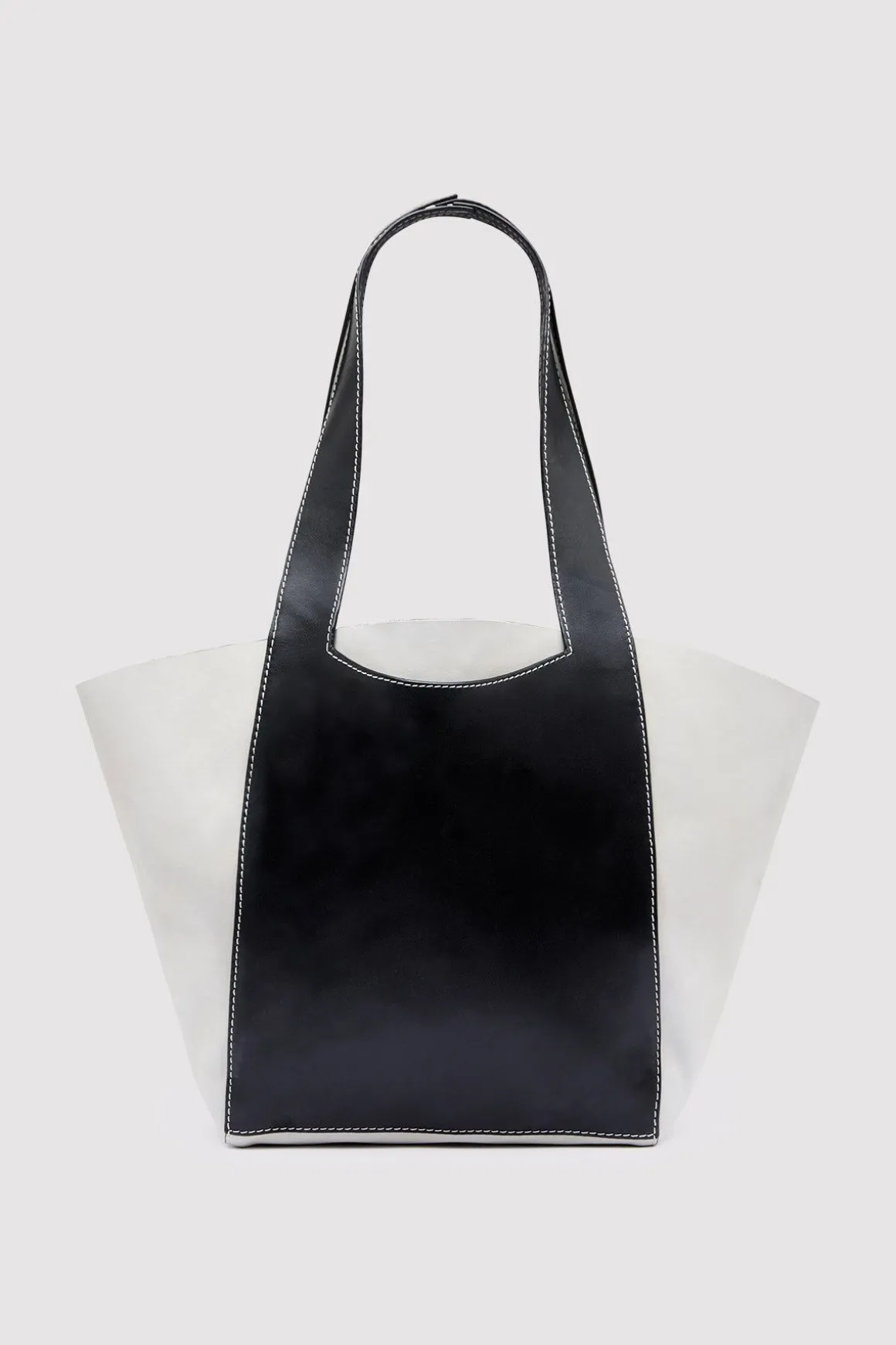 St. Agni Contrast Bowling Bag - Black