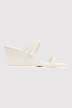 St. Agni Cross Strap Wedge - Ivory