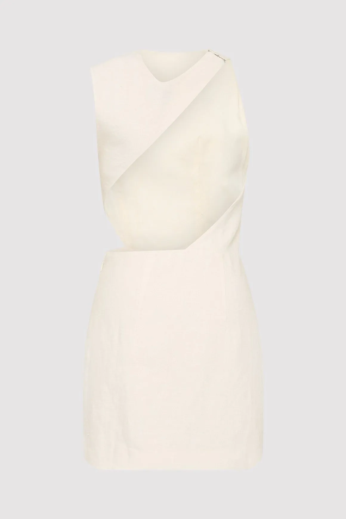St. Agni Deconstructed Mini Dress - Ivory