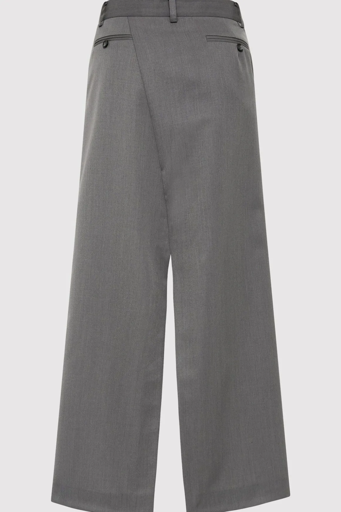 St. Agni Deconstructed Waist Maxi Skirt - Pewter Grey
