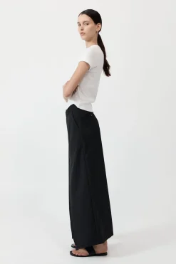 St. Agni Deconstructed Waist Maxi Skirt - Black