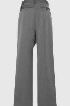 St. Agni Deconstructed Waist Pants - Pewter Grey