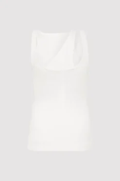 St. Agni Double Layer Knit Singlet - White