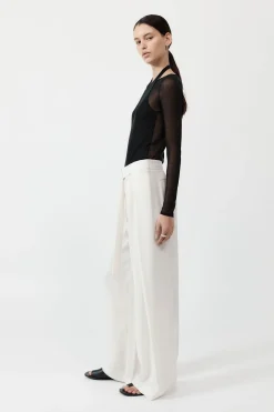 St. Agni Fold Trousers - Off White
