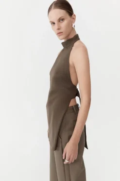 St. Agni High Neck Tunic - Olivine