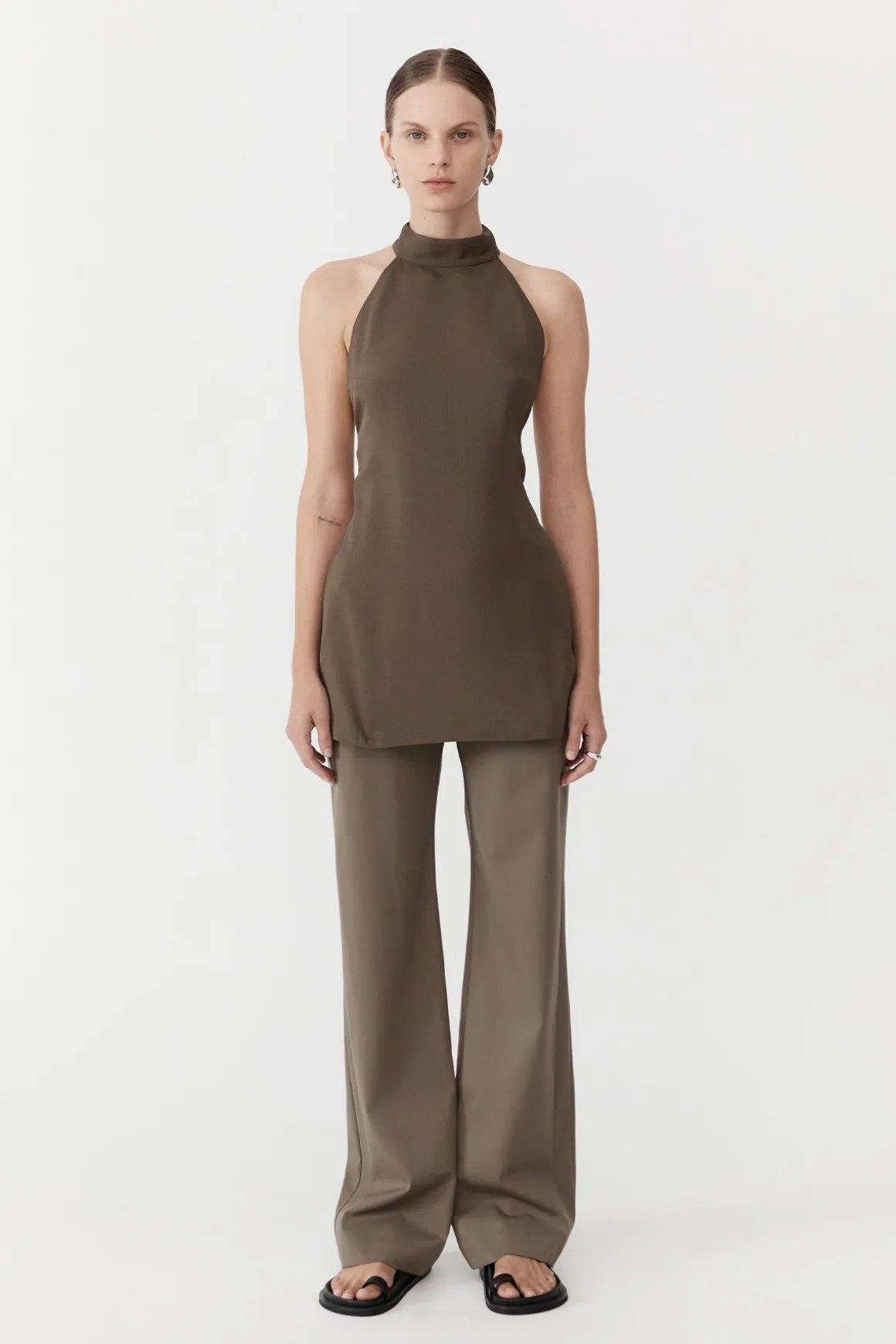 St. Agni High Neck Tunic - Olivine