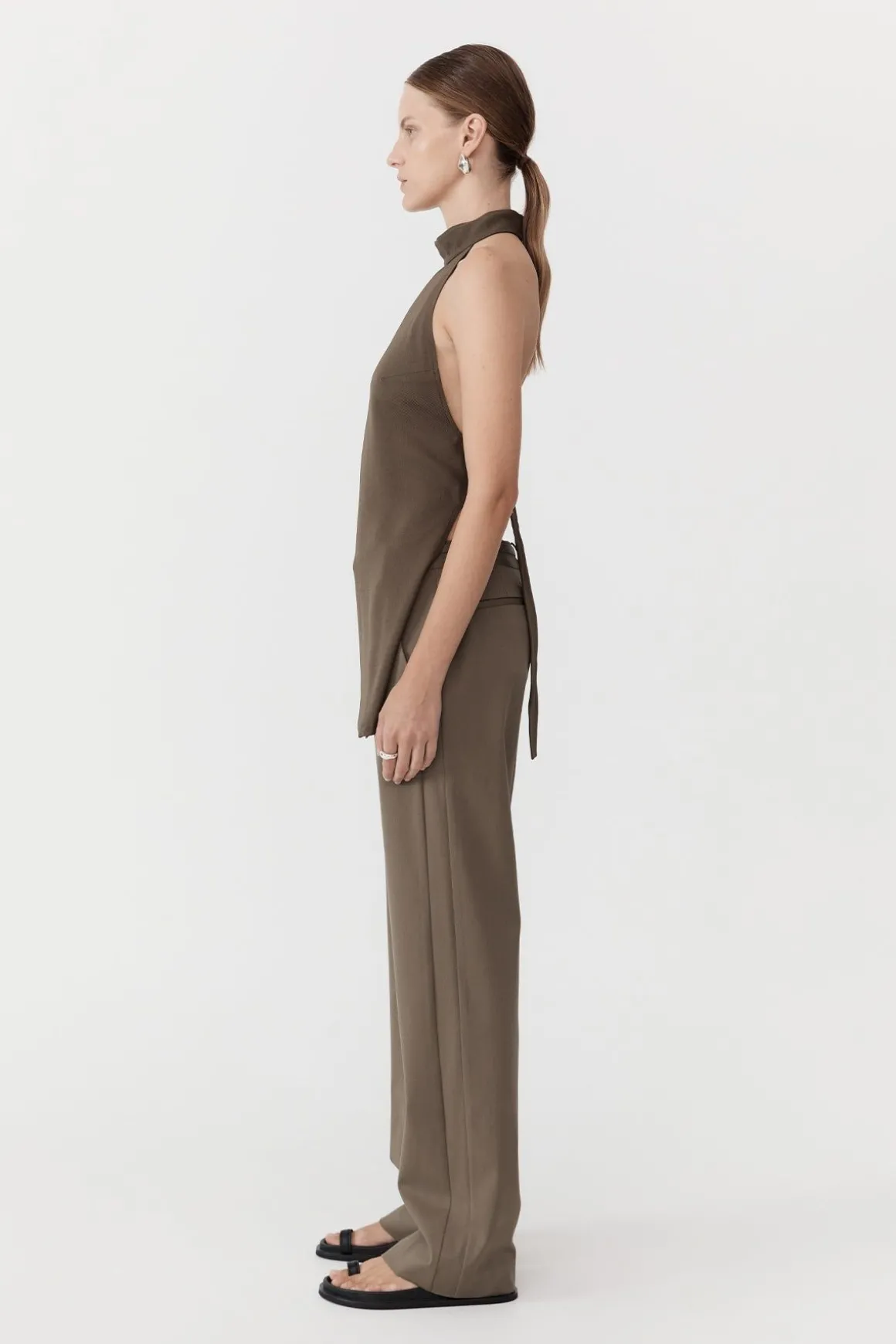 St. Agni High Neck Tunic - Olivine