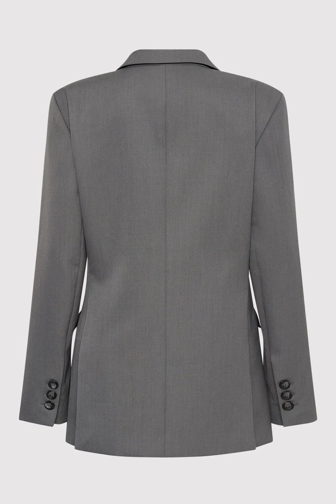 St. Agni Homme Belted Blazer - Pewter Grey