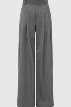 St. Agni Homme Pleat Pants - Pewter Grey