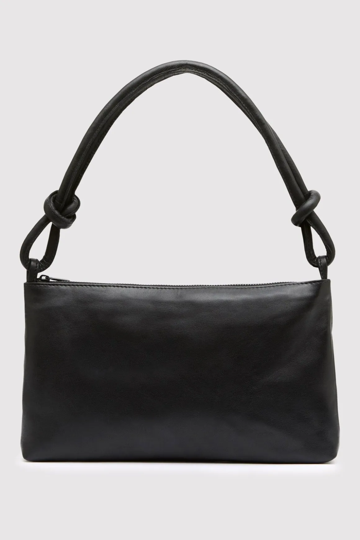 St. Agni Knotted Baguette Bag - Black