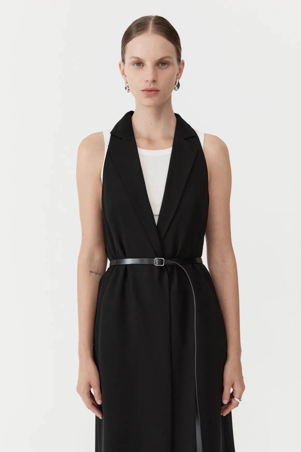 St. Agni Layered Summer Trench - Black