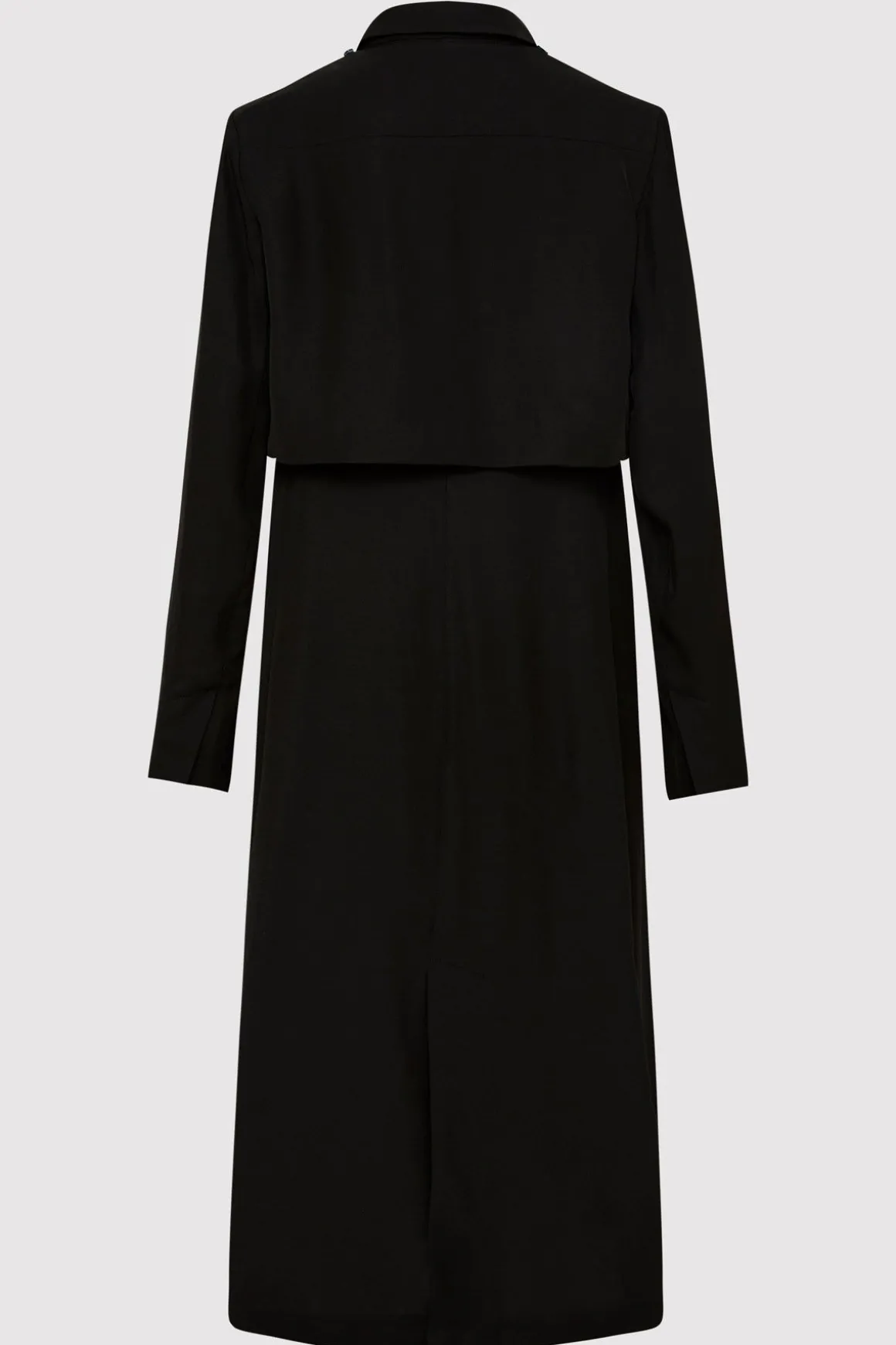 St. Agni Layered Summer Trench - Black