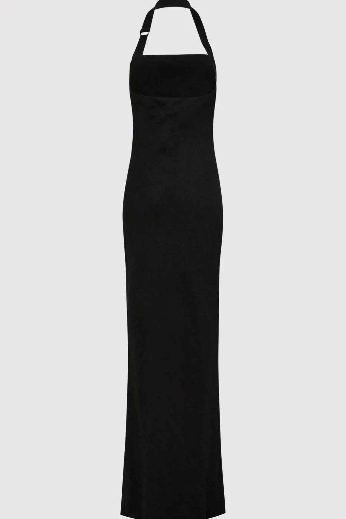 St. Agni Linen Bias Maxi Dress - Black