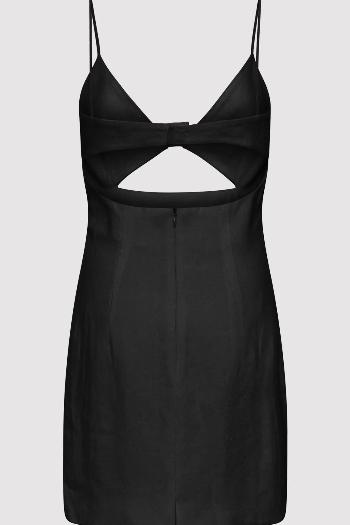 St. Agni Linen Bra Mini Dress - Black