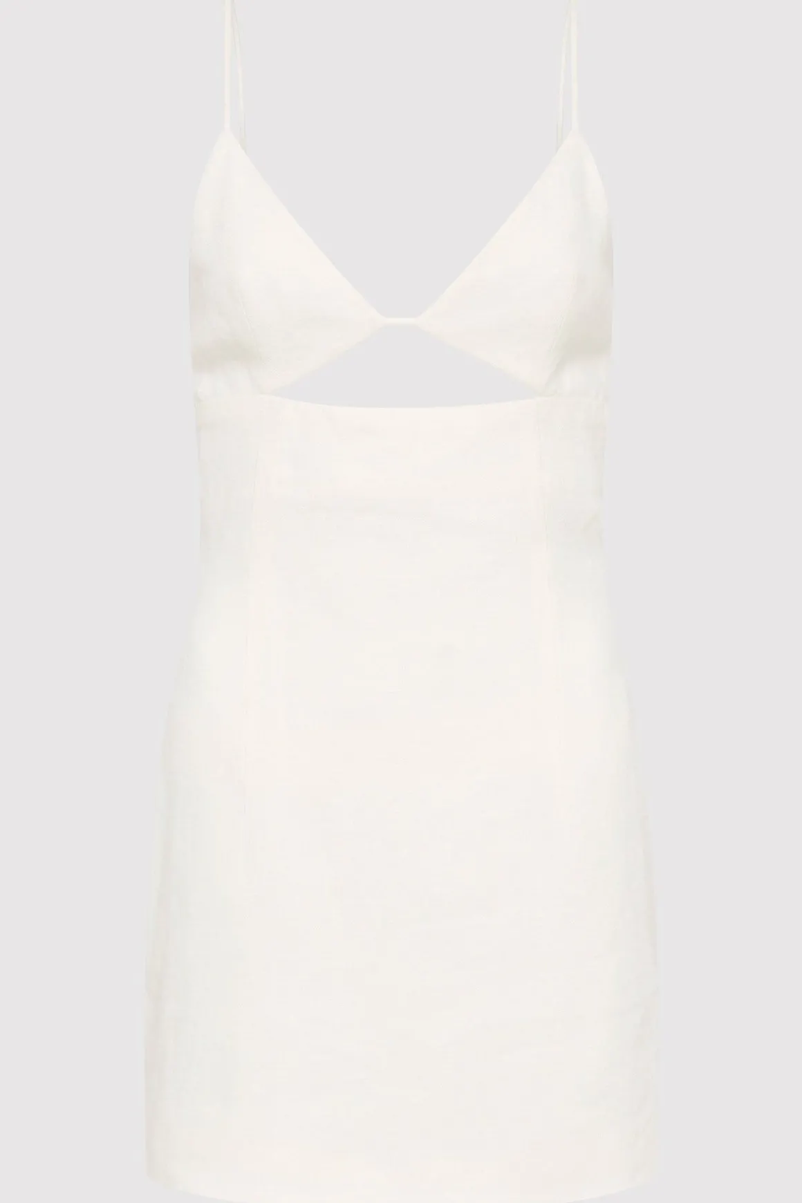 St. Agni Linen Bra Mini Dress - Ivory
