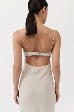 St. Agni Linen Resort Dress - Natural