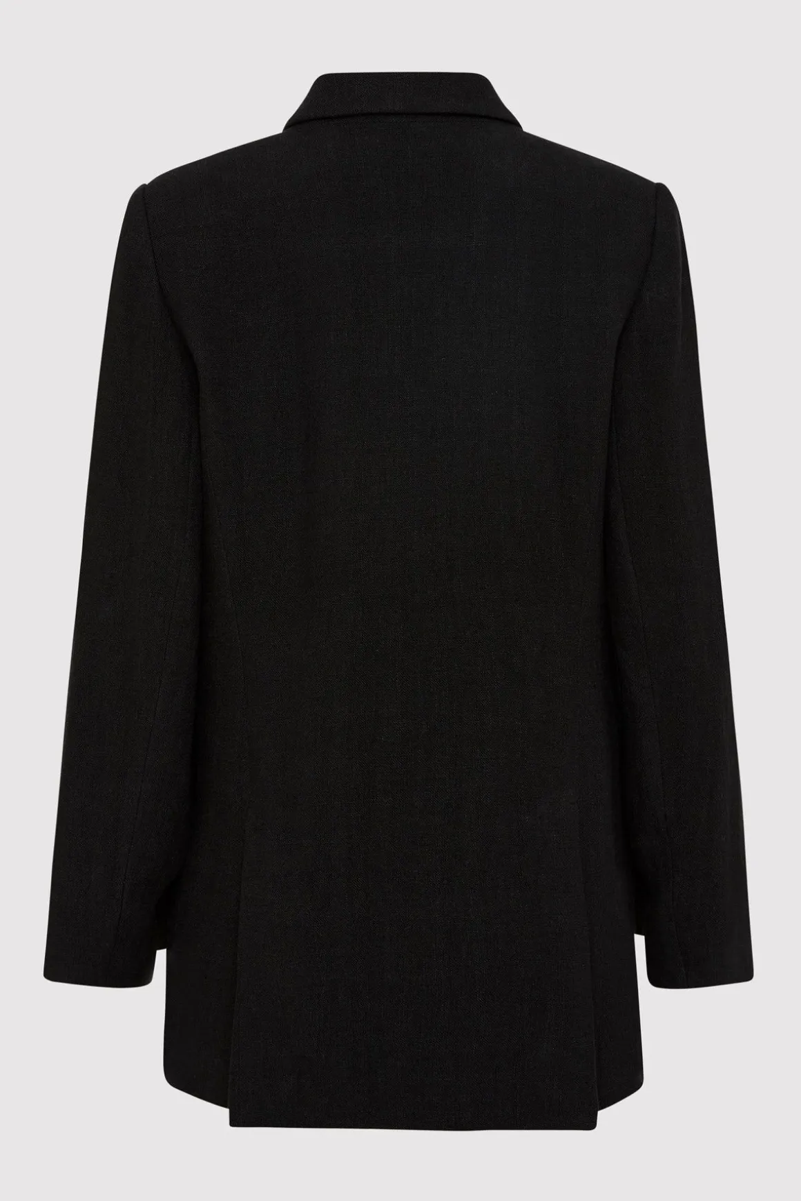 St. Agni Linen Split Sleeve Blazer - Black
