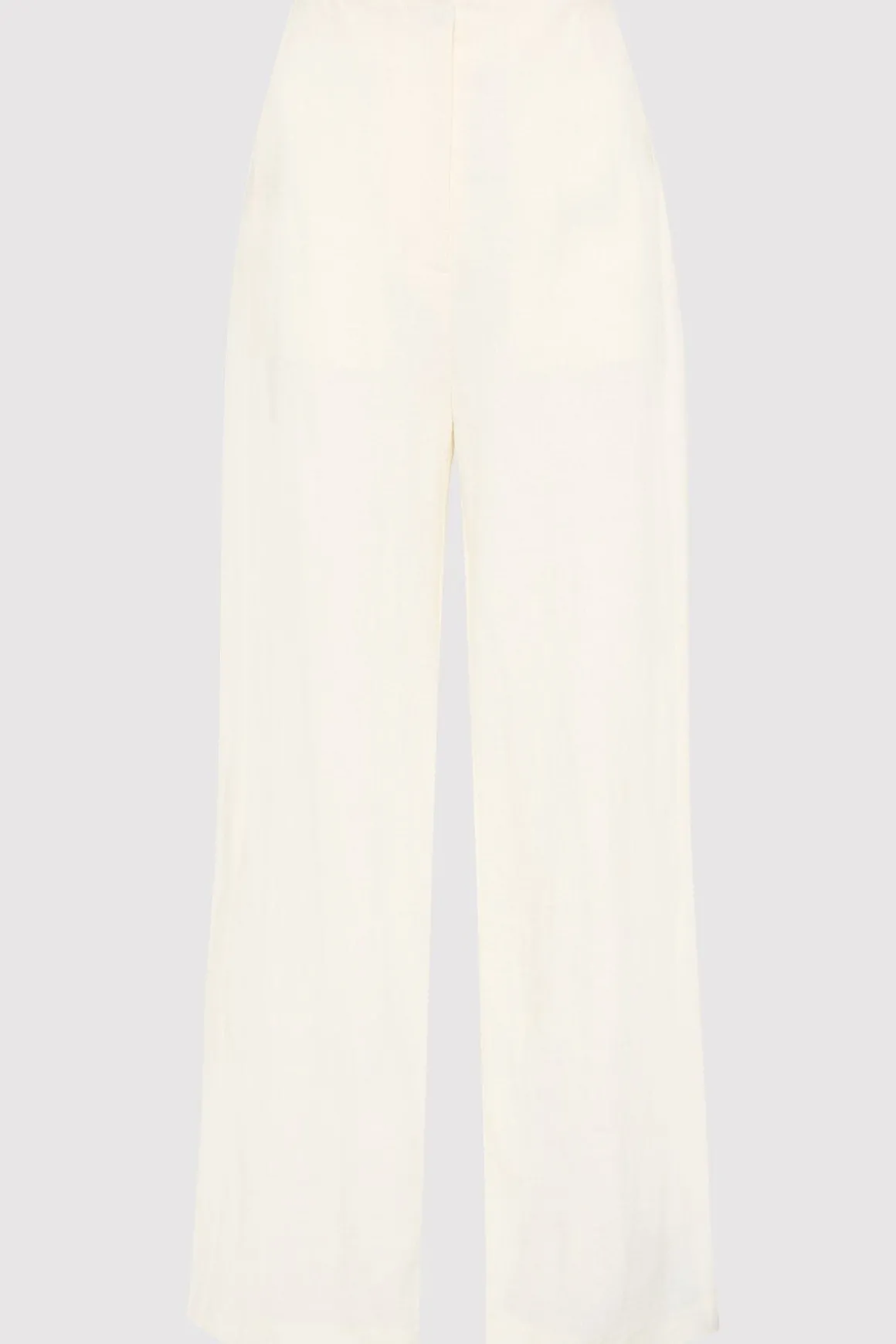 St. Agni Linen Wide Leg Pants - Ivory