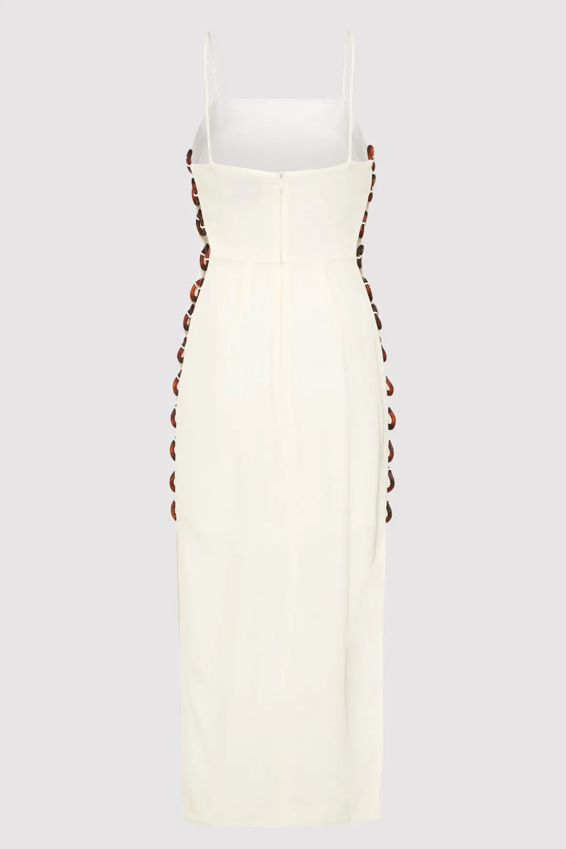 St. Agni Link Detail Dress - Cool White