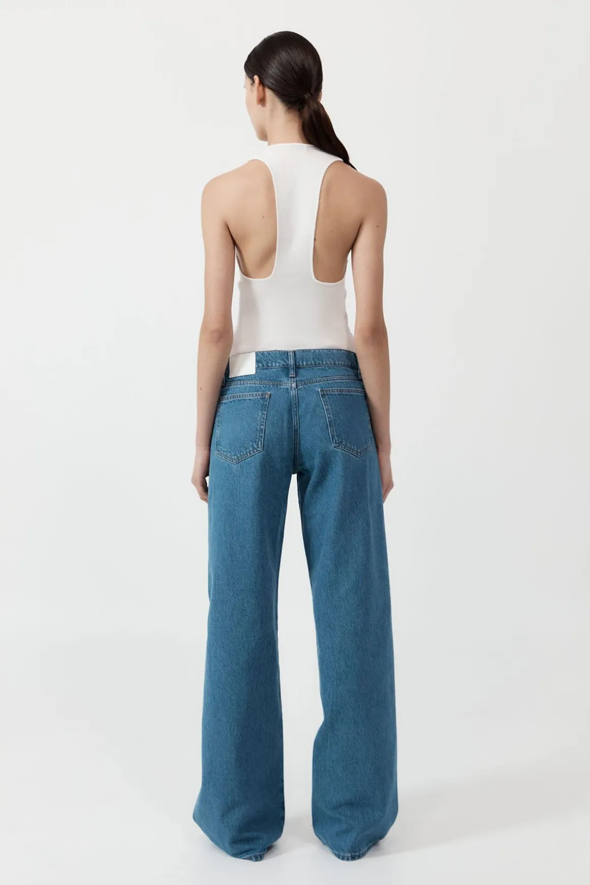 St. Agni Low Rise Jeans - Denim Blue