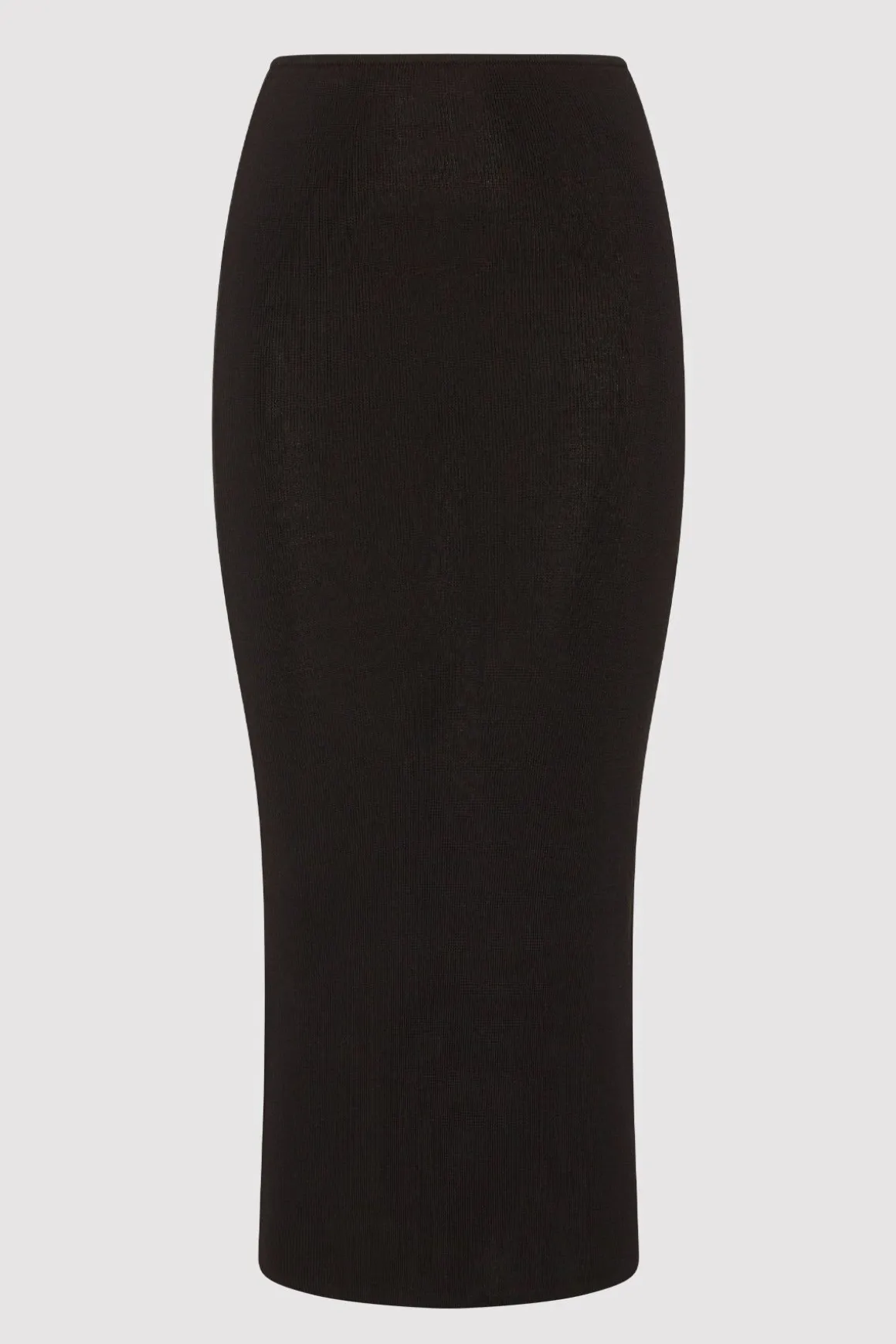 St. Agni Low Waist Knit Skirt - Black