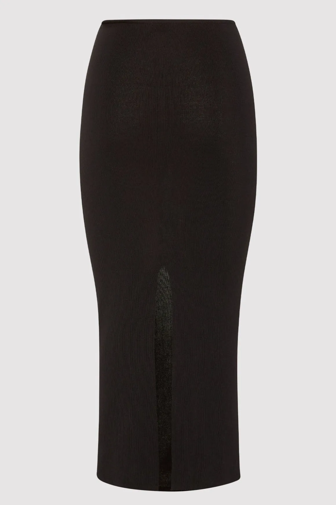St. Agni Low Waist Knit Skirt - Black