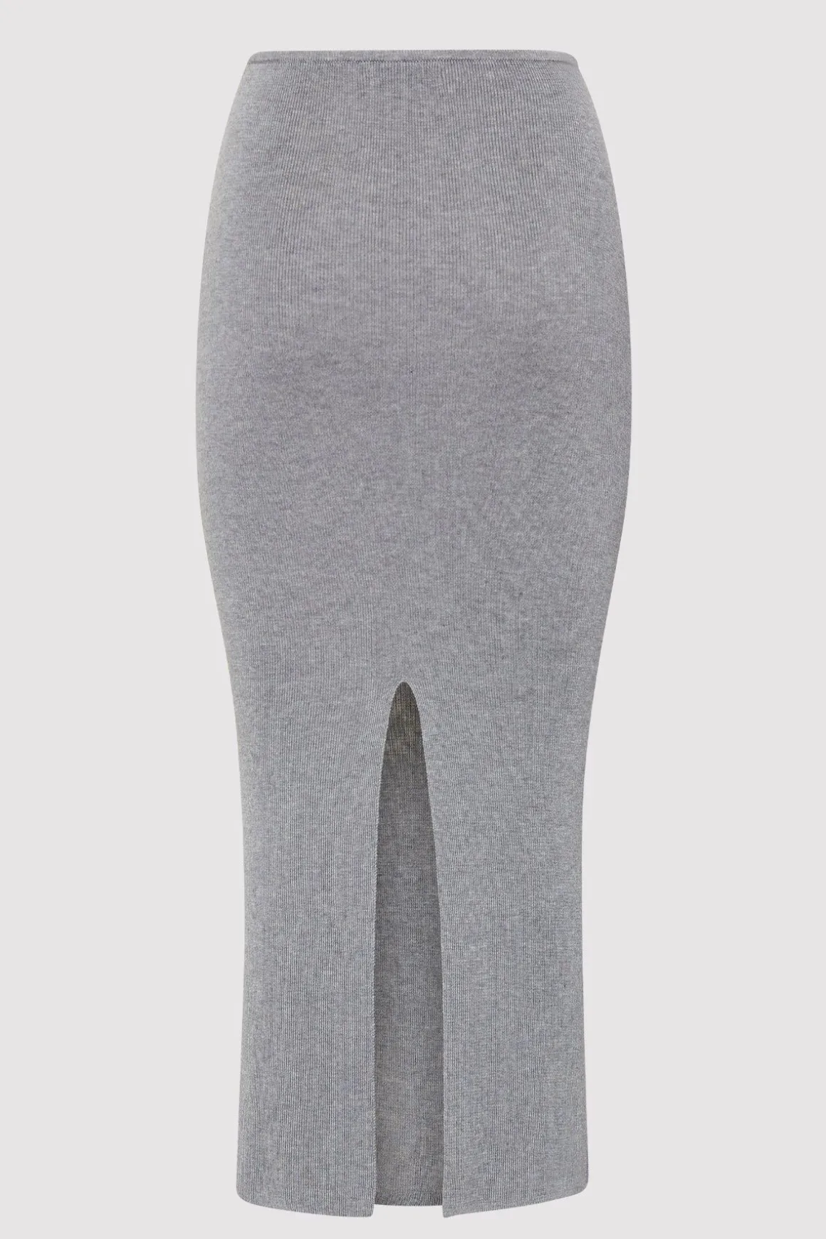 St. Agni Low Waist Knit Skirt - Grey Marle
