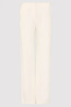 St. Agni Low Waist Raw Edge Pants - Ivory