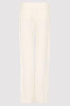 St. Agni Low Waist Raw Edge Pants - Ivory