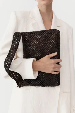 St. Agni Macrame Shoulder Bag - Chocolate