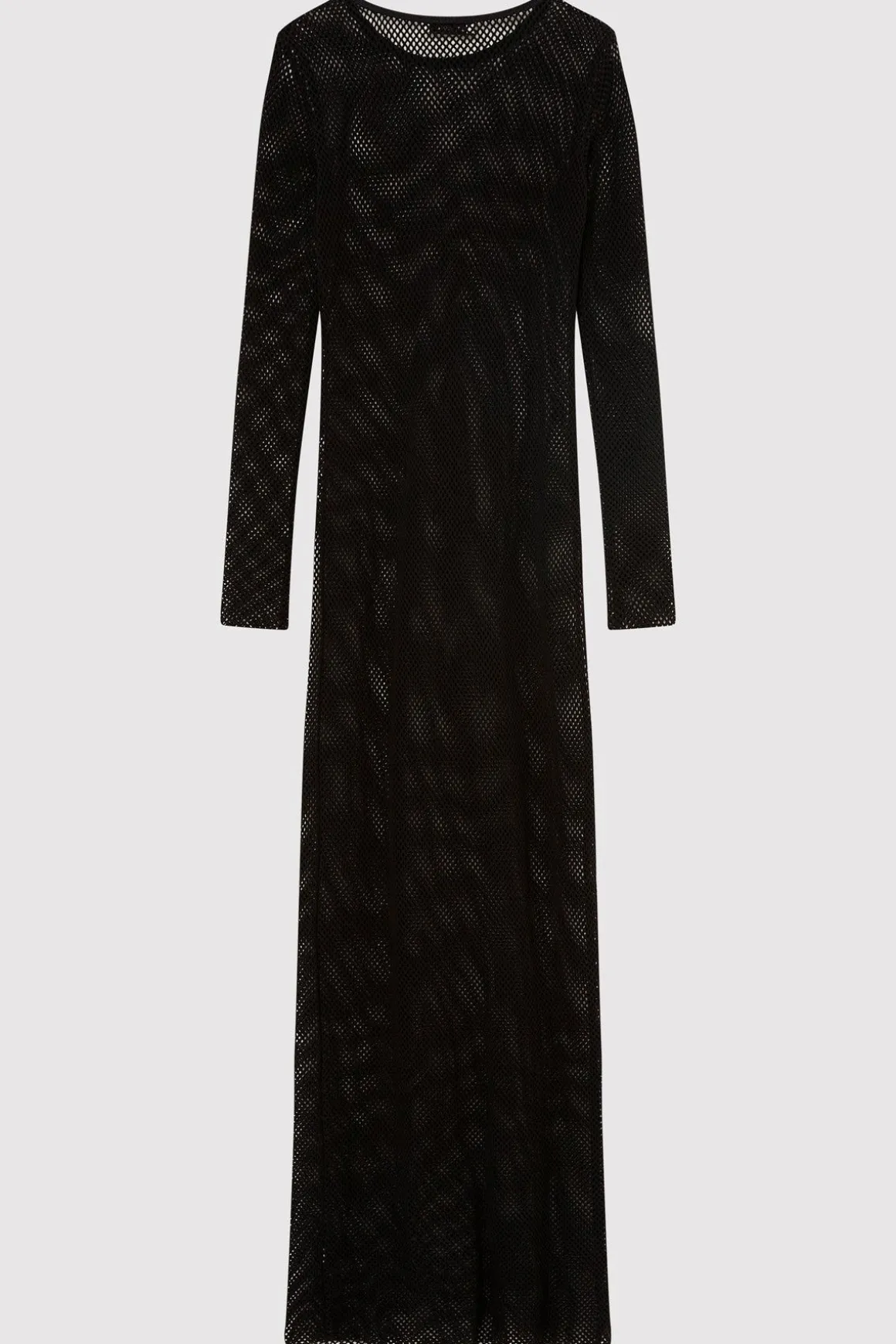 St. Agni Mesh Long Sleeve Dress - Black