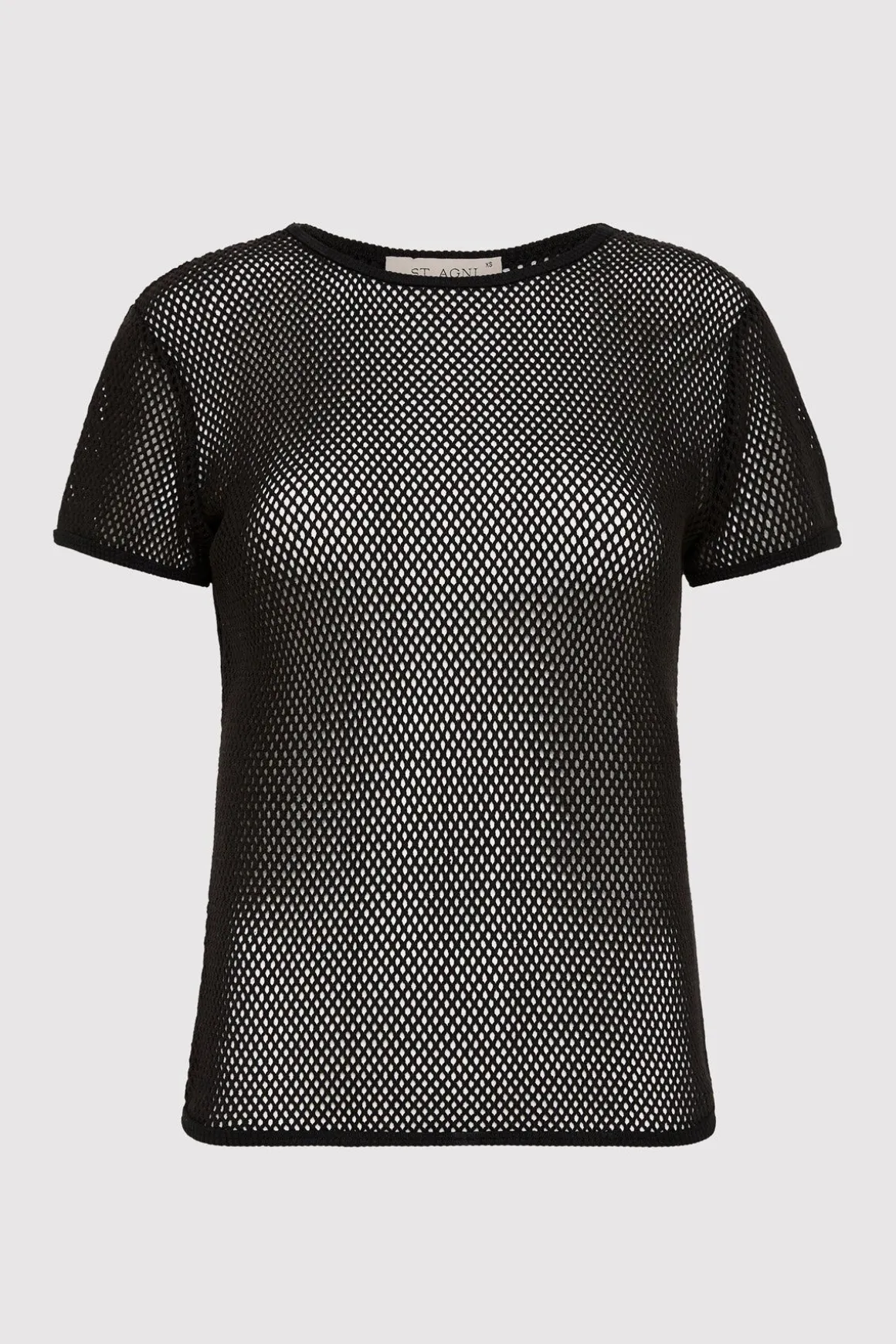 St. Agni Mesh Short Sleeve Tee - Black