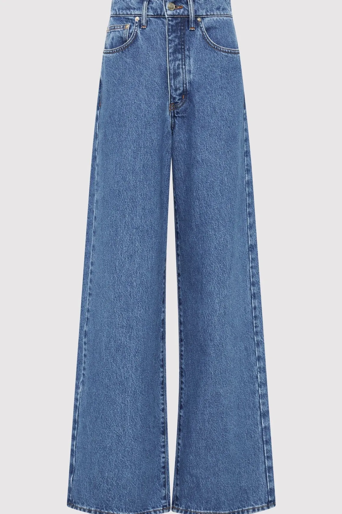 St. Agni Mid Rise Wide Leg - Denim Blue