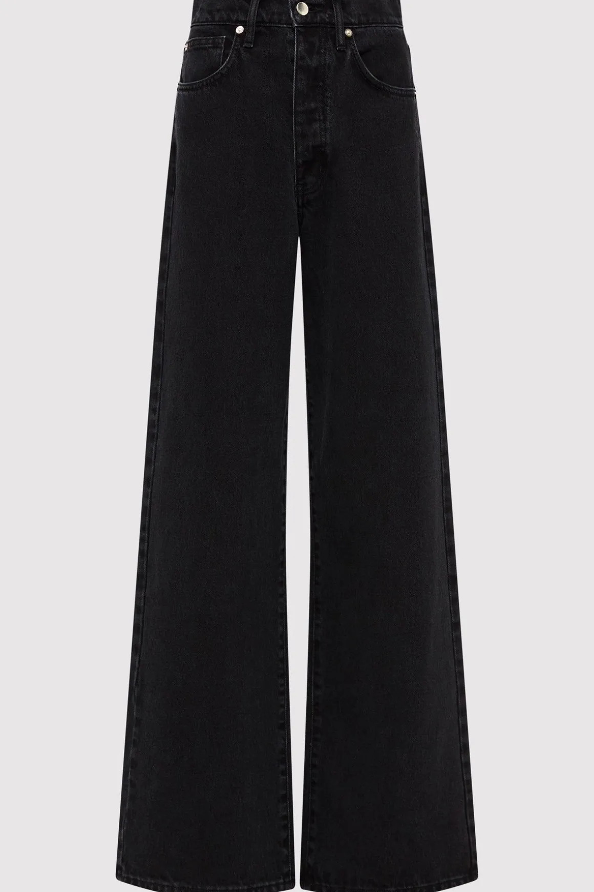 St. Agni Mid Rise Wide Leg - Washed Black