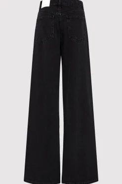 St. Agni Mid Rise Wide Leg - Washed Black