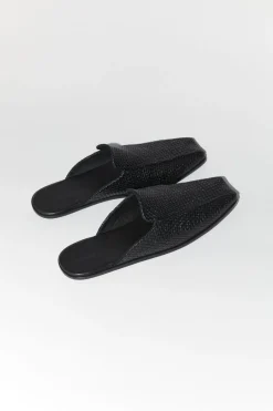 St. Agni Modernist Woven Mule - Black