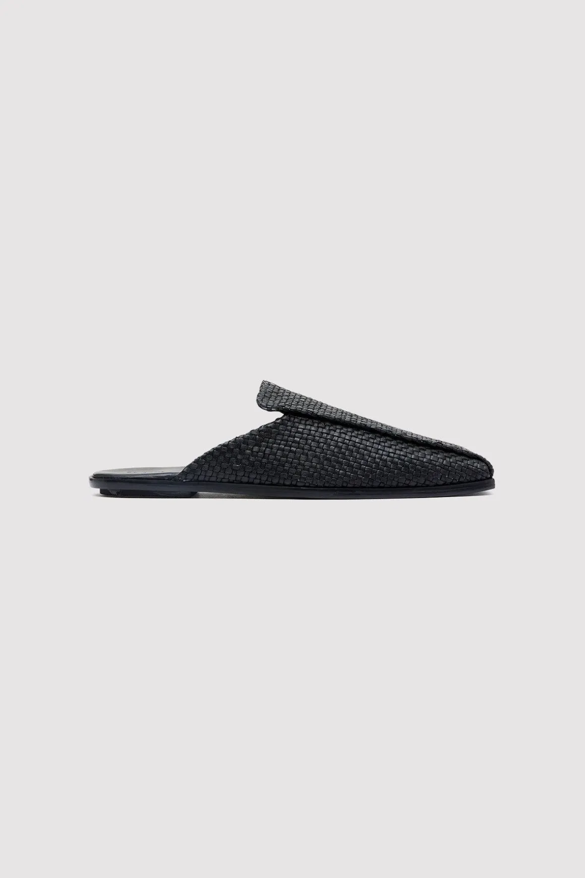 St. Agni Modernist Woven Mule - Black