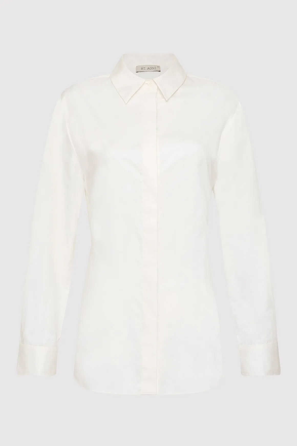 St. Agni Open Back Shirt - White