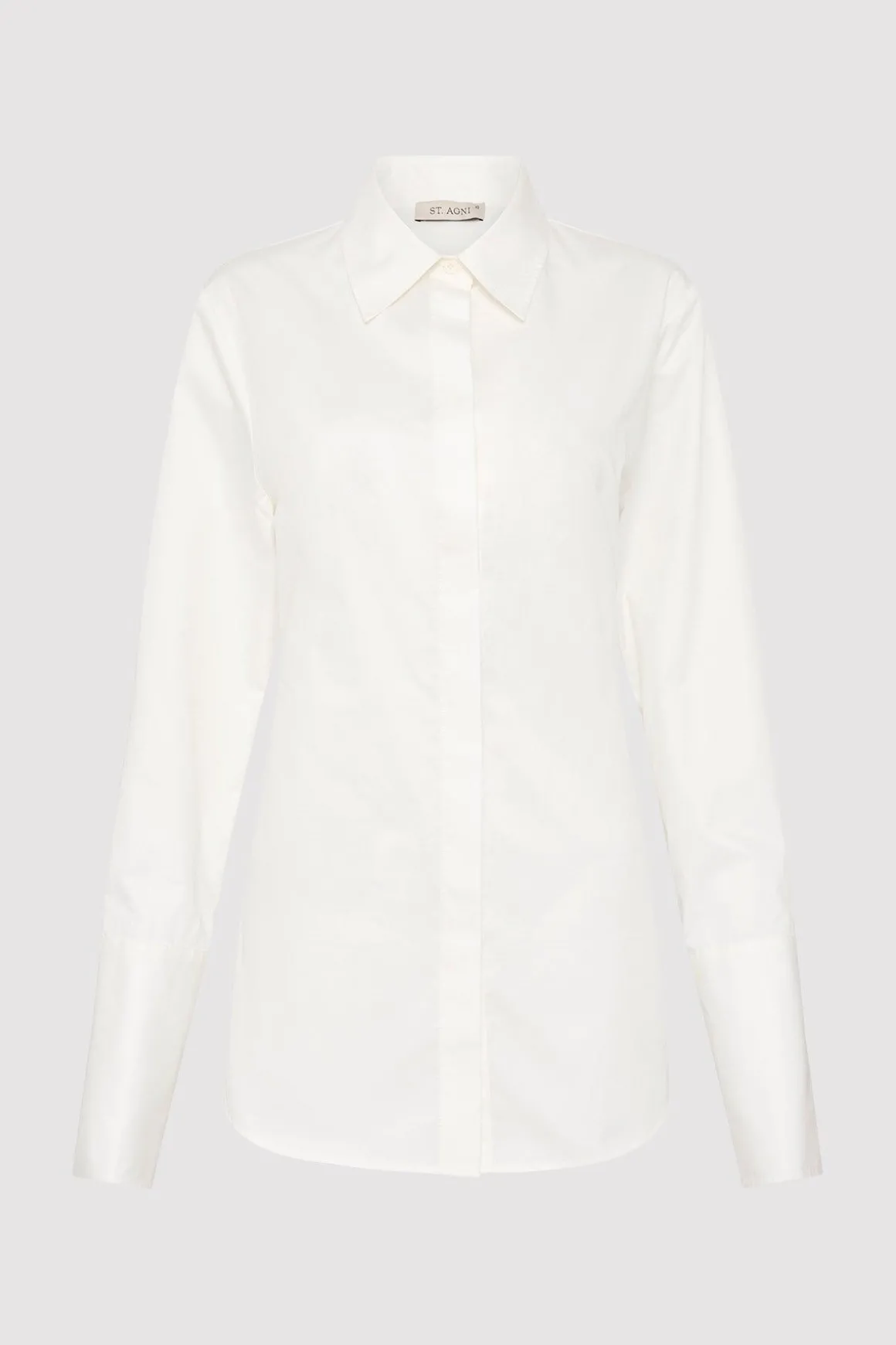 St. Agni Open Back Shirt - White